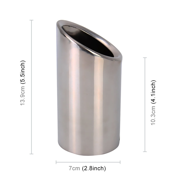 2 PCS Car Styling Stainless Steel Exhaust Tail Muffler Tip Pipe for VW Volkswagen 1.4T Swept Volume(Silver) - Exhaust Pipes by PMC TechLife | Online Shopping South Africa | PMC TechLife | Buy Now Pay Later Mobicred
