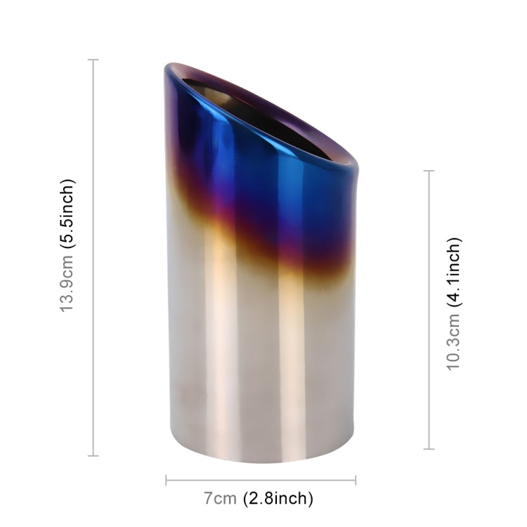 Car Styling Stainless Steel Exhaust Tail Muffler Tip Pipe for VW Volkswagen 1.6T Swept Volume(Blue) - Exhaust Pipes by PMC TechLife | Online Shopping South Africa | PMC TechLife | Buy Now Pay Later Mobicred