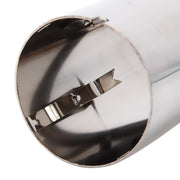 2 PCS Car Styling Stainless Steel Exhaust Tail Muffler Tip Pipe for VW Volkswagen 1.8T/2T Swept Volume, Audi A1/A3/A4L/Q3/Q5(Blue)