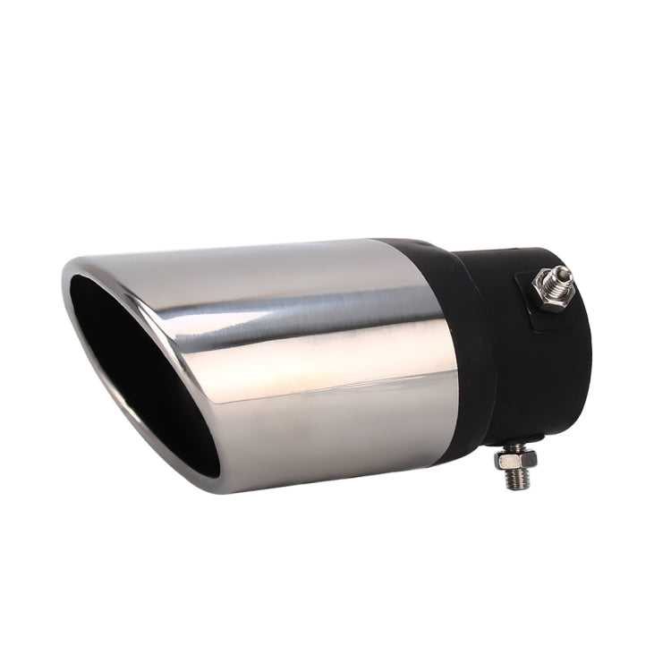 Universal Car Styling Stainless Steel Straight Bolt-on Exhaust Tail Muffler Tip Pipe with Mesh(Black) - Exhaust Pipes by PMC TechLife | Online Shopping South Africa | PMC TechLife | Buy Now Pay Later Mobicred