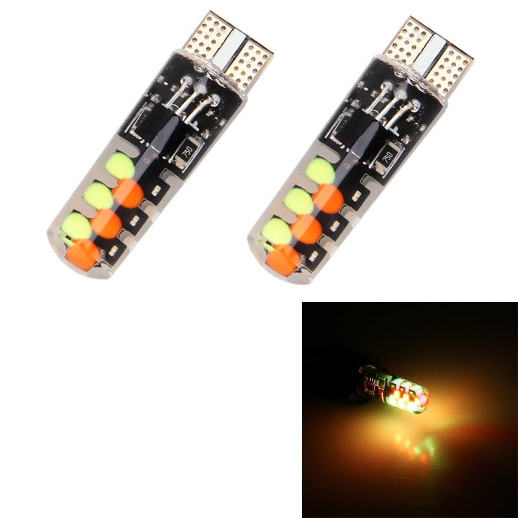 2 PCS W5W 194 T10 Multi Colors COB 12 SMD RGB LED Bulbs with Remote Control Wedge Side Lights License Plate Lamp, DC 12V - free shipping - PMC TechLife - Order now!