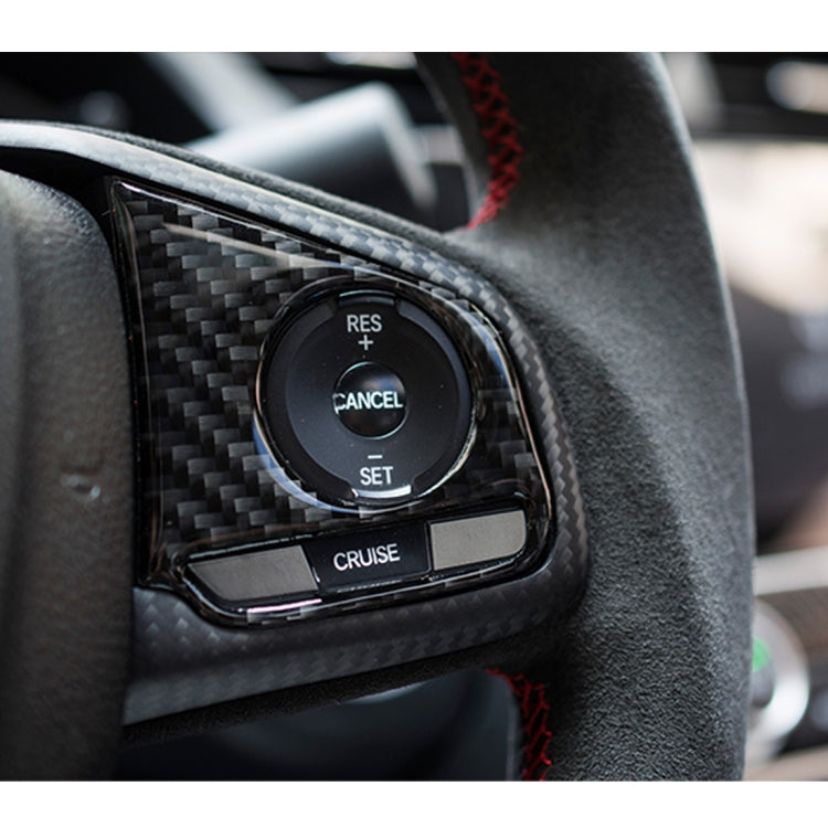 2 in 1 Carbon Fiber Steering Wheel Button Trim Interior DIY Sticker for Honda Civic 10th Gen(Deluxe) - Car Interior Mouldings by PMC TechLife | Online Shopping South Africa | PMC TechLife