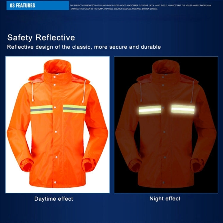Adult Split Reflective Raincoats Rain Pants Cleaners Waterproof Clothes Labor Insurance Safety Sanitation Suits, Size: M - Reflective Safety Clothing by PMC TechLife | Online Shopping South Africa | PMC TechLife | Buy Now Pay Later Mobicred