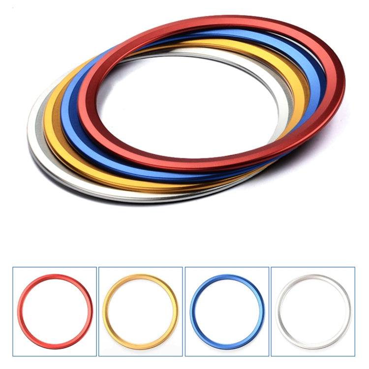 Car Auto Steering Wheel Aluminum Alloy Ring Cover Trim Sticker Decoration for Jaguar(Blue) - Decoration Rings by PMC Jewellery | Online Shopping South Africa | PMC Jewellery | Buy Now Pay Later Mobicred