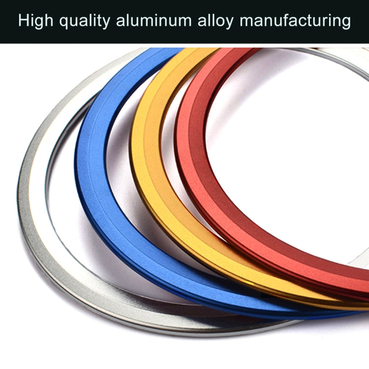 Car Auto Steering Wheel Aluminum Alloy Ring Cover Trim Sticker Decoration for Jaguar(Silver) - free shipping - PMC Jewellery - Order now!