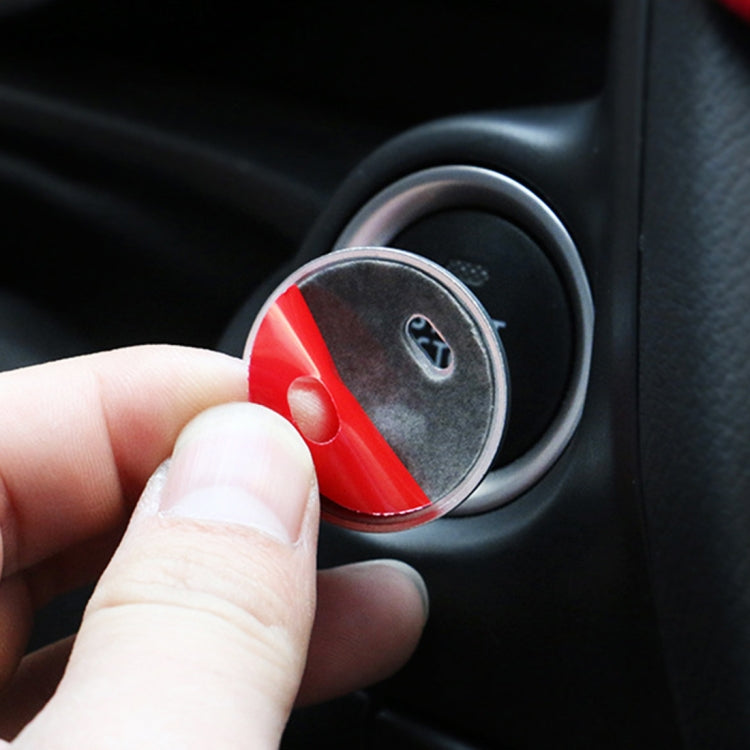 3D Aluminum Alloy Engine Start Stop Push Button Cover Trim Decorative Sticker for Mazda CX4 / CX5 / Axela / ATENZA(Blue) - Decoration Rings by PMC TechLife | Online Shopping South Africa | PMC TechLife