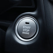 3D Aluminum Alloy Engine Start Stop Push Button Cover Trim Decorative Sticker for Mazda CX4 / CX5 / Axela / ATENZA(Silver)