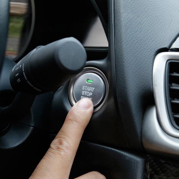 3D Aluminum Alloy Engine Start Stop Push Button Cover Trim Decorative Sticker for Mazda CX4 / CX5 / Axela / ATENZA(Silver) - Decoration Rings by PMC TechLife | Online Shopping South Africa | PMC TechLife