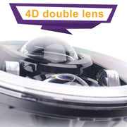 2 PCS 7 inch IP68 Water-resistant 6500K 75W LED Headlight Hi/Lo Beam Driving Lamp for Jeep Wrangler JK TJ LJ