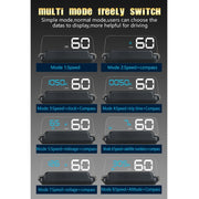 T900 Car GPS HUD Virtual HD Reflection Board Head-up Display, Speed & Driving Distance / Time Display, Over Speed & Voltage & Low Voltage Alarm, Fatigue Driving