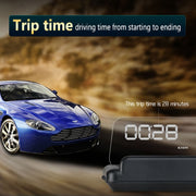 T900 Car GPS HUD Virtual HD Reflection Board Head-up Display, Speed & Driving Distance / Time Display, Over Speed & Voltage & Low Voltage Alarm, Fatigue Driving(White)