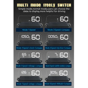 T900 Car GPS HUD Virtual HD Reflection Board Head-up Display, Speed & Driving Distance / Time Display, Over Speed & Voltage & Low Voltage Alarm, Fatigue Driving(White)