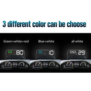 T900 Car GPS HUD Virtual HD Reflection Board Head-up Display, Speed & Driving Distance / Time Display, Over Speed & Voltage & Low Voltage Alarm, Fatigue Driving(White)