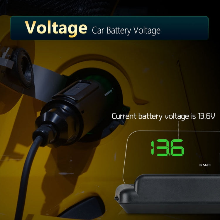 T900 Car GPS HUD Virtual HD Reflection Board Head-up Display, Speed & Driving Distance / Time Display, Over Speed & Voltage & Low Voltage Alarm, Fatigue Driving(Green) - Head Up Display System by PMC TechLife | Online Shopping South Africa | PMC TechLife | Buy Now Pay Later Mobicred