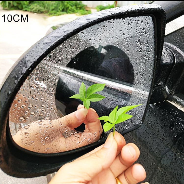 Car Round PET Rearview Mirror Protective Window Clear Anti-fog Waterproof Rain Shield Film, Diameter: 10cm - free shipping - PMC TechLife - Order now!