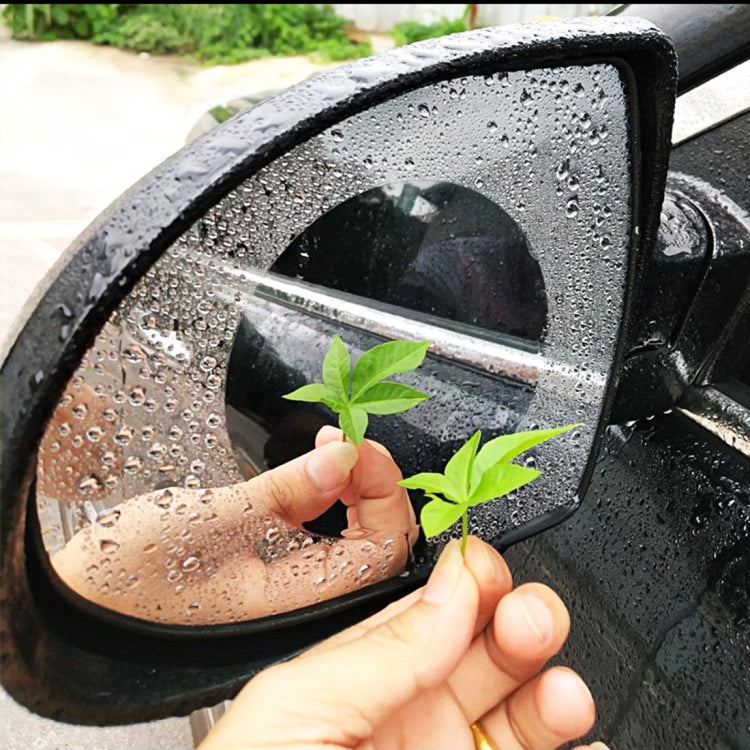 Car Round PET Rearview Mirror Protective Window Clear Anti-fog Waterproof Rain Shield Film, Diameter: 10cm - free shipping - PMC TechLife - Order now!