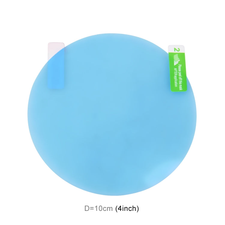 Car Round PET Rearview Mirror Protective Window Clear Anti-fog Waterproof Rain Shield Film, Diameter: 10cm - free shipping - PMC TechLife - Order now!
