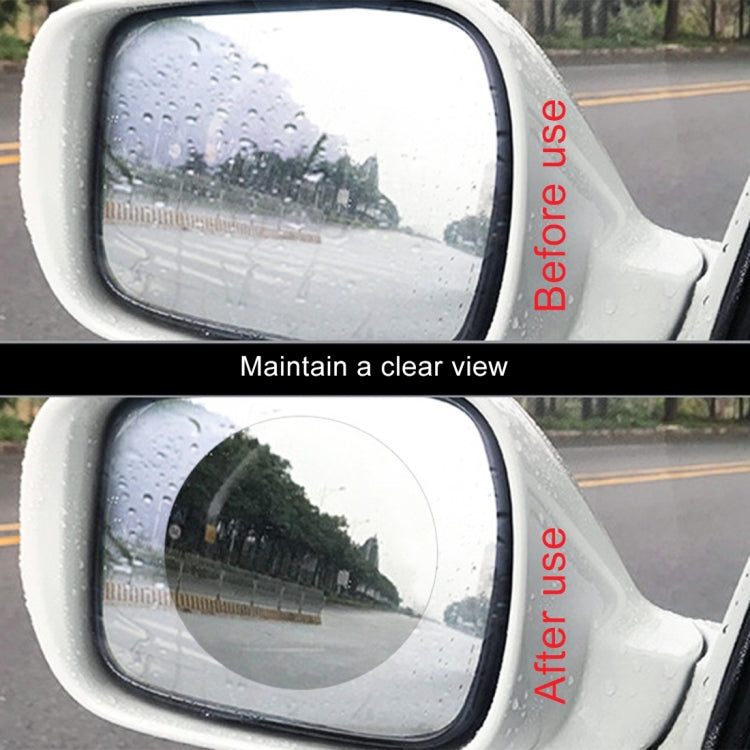 Car Round PET Rearview Mirror Protective Window Clear Anti-fog Waterproof Rain Shield Film, Diameter: 10cm - free shipping - PMC TechLife - Order now!