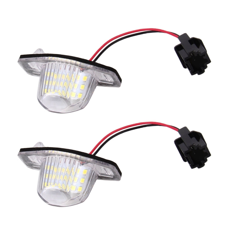 2 PCS DC 12V 2W 120LM 6000K LED License Plate Light 18-SMD 3528 Bulbs Lamps for Honda JAZZ(FIT) 02-17, Odyssay 08-17, Stream 01-05, CR-V 07-17 - free shipping - PMC TechLife - Order now!