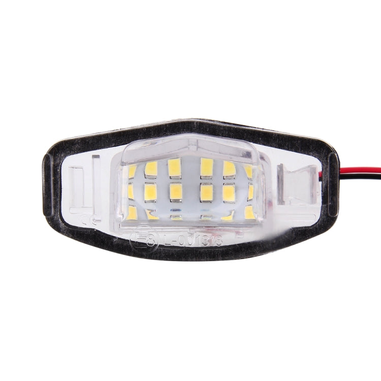 2 PCS DC 12V 2W 120LM 6000K LED License Plate Light 18-SMD Bulbs Lamps for Honda Civic VII4/5D 01-05, VIII 06-17, City 4D 03-09, Lengend 99-04 - License Plate Lights by PMC TechLife | Online Shopping South Africa | PMC TechLife