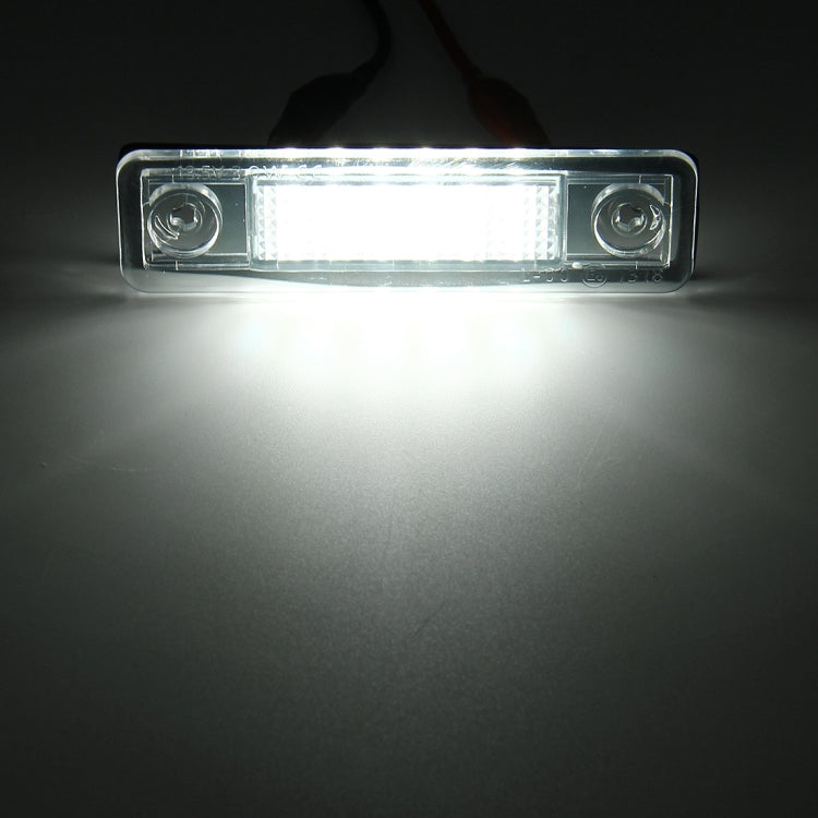 2 PCS DC 12V 2W 120LM 6000K LED License Plate Light 18-SMD Bulbs Lamps for Astra F 91-98, G Estate(F69) 98-05, Opel Corsa B 93-00, Omega A 86-94 - License Plate Lights by PMC TechLife | Online Shopping South Africa | PMC TechLife