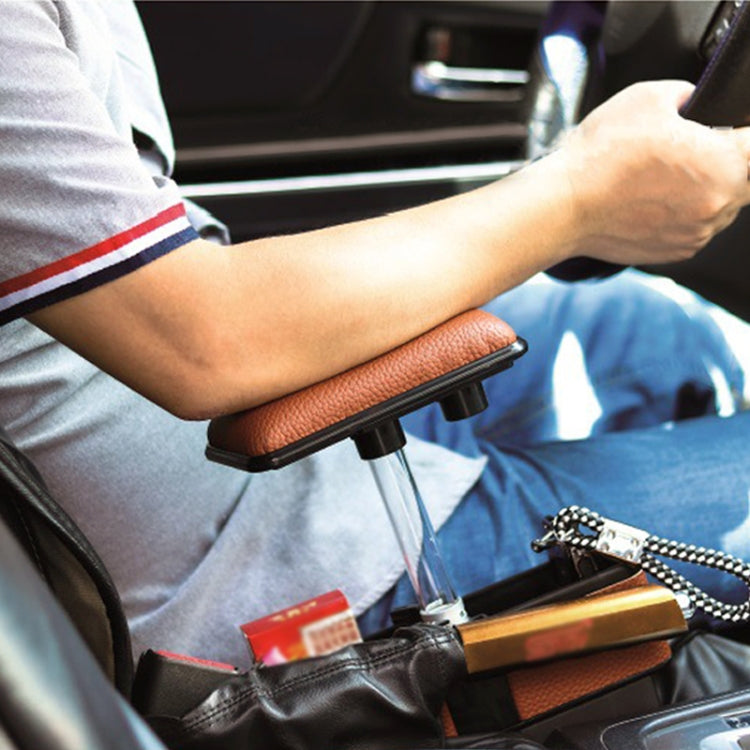 Universal Car Multi-functional Console Side Pocket Seat Gap Side Storage Box with Elbow Support Pad (Brown) - Stowing Tidying by PMC TechLife | Online Shopping South Africa | PMC TechLife | Buy Now Pay Later Mobicred