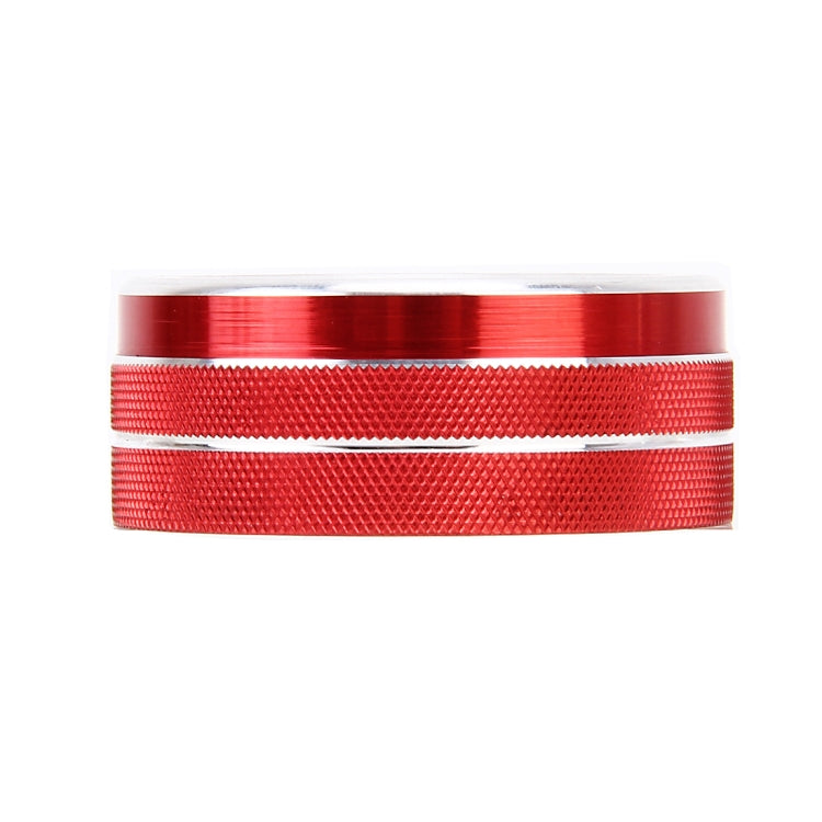 3 PCS Car Aluminum Alloy Air Conditioner Knob Case for Honda Tenth Generation Accord(Red) - Decoration Rings by PMC Jewellery | Online Shopping South Africa | PMC Jewellery | Buy Now Pay Later Mobicred