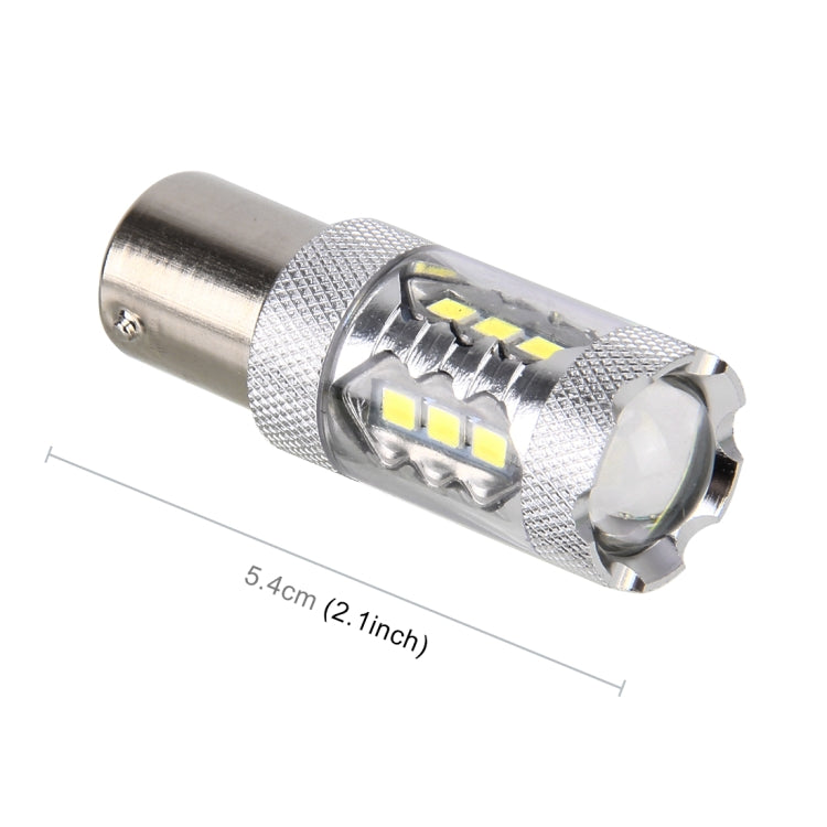 2 PCS 1156 / BA15S 5W 250LM 6000K Car Auto Turn Light Reversing Lights 16LEDs SMD-2835 Lamps, DC 12V(White Light) - free shipping - PMC TechLife - Order now!