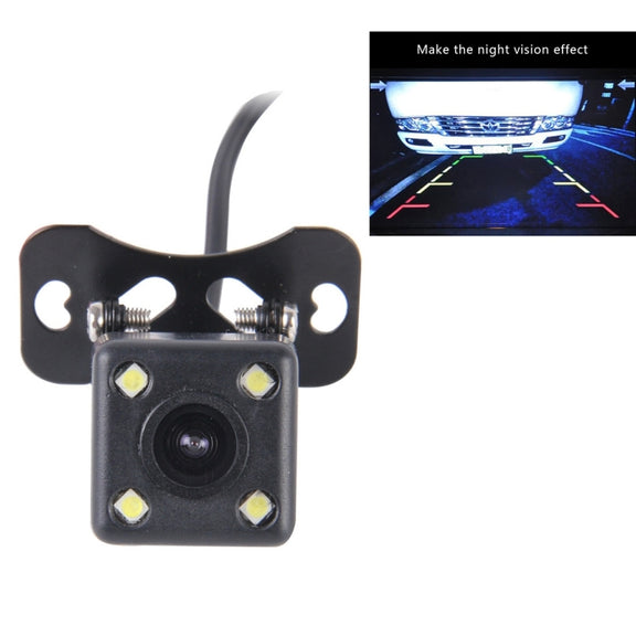 720��540 Effective Pixel PAL 50HZ / NTSC 60HZ CMOS II Water-resistant Universal Car Rear View Backup Camera With 4 LED Lamp, DC 12V, Wire Length: 4m