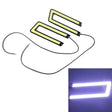 2 PCS DC 12V 10W 800LM 5500K COB Car DRL Daytime Running Lights Lamp,Cable Length:50cm(White Light) - Running Lights by PMC TechLife | Online Shopping South Africa | PMC TechLife | Buy Now Pay Later Mobicred