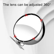 3R-044 Auxiliary Rear View Mirror Car Adjustable Blind Spot Mirror Wide Angle Auxiliary Rear View Side Mirror(Black)
