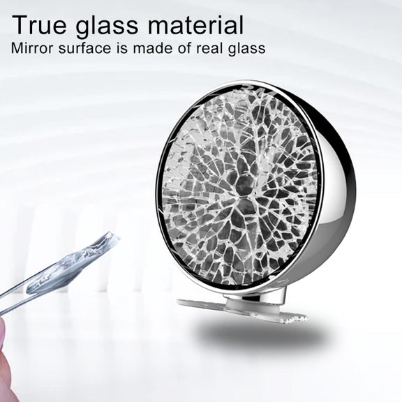 3R-044 Auxiliary Rear View Mirror Car Adjustable Blind Spot Mirror Wide Angle Auxiliary Rear View Side Mirror (White)