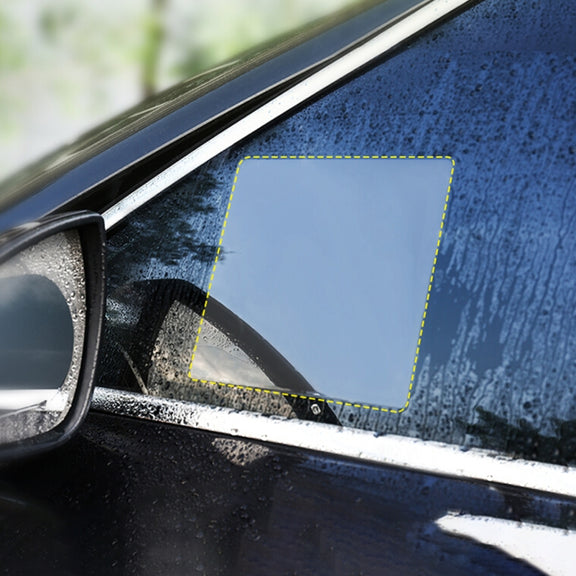 Car PET Rearview Mirror Protective Window Clear Anti-fog Water-resistant Rain Shield Film, Size: 20*17cm
