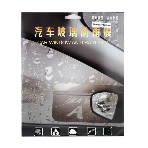 Car PET Rearview Mirror Protective Window Clear Anti-fog Water-resistant Rain Shield Film, Size: 20*17cm