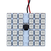 2 PCS 18W Auto Flash Strobe Fade Smooth Remote Controlled Colorful LED Roof Decorative Lamp with 36 SMD-5050 LED, DC 12V