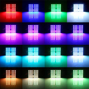 2 PCS 18W Auto Flash Strobe Fade Smooth Remote Controlled Colorful LED Roof Decorative Lamp with 36 SMD-5050 LED, DC 12V