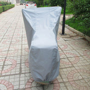 Outdoor Universal Anti-Dust Sunproof Water-resistant Motorcycle Aluminum Film Flocking Cover with Warning Strips, Fits Bike up to 2.3m(90 Inches) In Length, XXL Size: 232x100x125cm