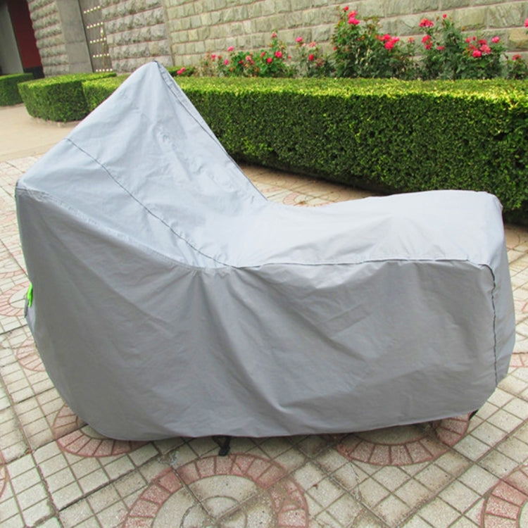 Outdoor Universal Anti-Dust Sunproof Waterproof Motorcycle Aluminum Film Flocking Cover with Warning Strips, Fits Bike up to 2.3m(90 Inches) In Length, XXL Size: 232x100x125cm - Raincoat by PMC Jewellery | Online Shopping South Africa | PMC Jewellery | Buy Now Pay Later Mobicred