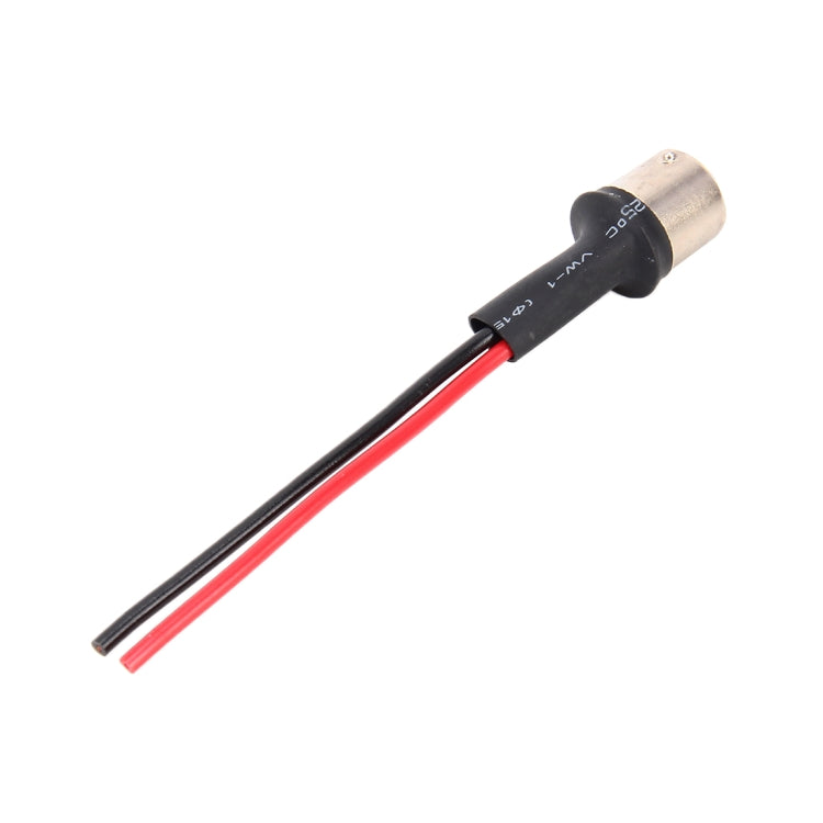 1 Pair 1156 / BA15S Bulb Holder Base Male Socket with Wire - Wires by PMC Jewellery | Online Shopping South Africa | PMC Jewellery | Buy Now Pay Later Mobicred