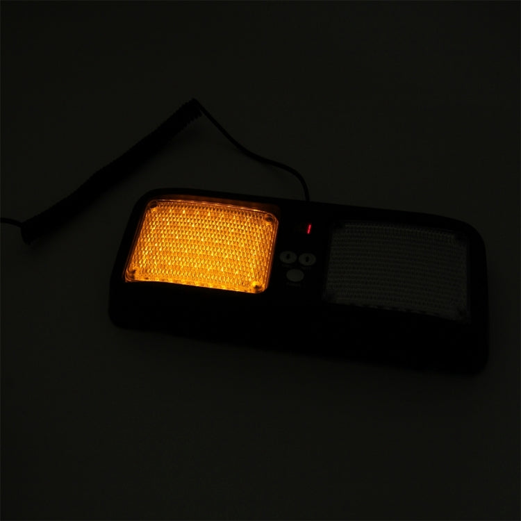 High qulaity DC 12V,9W LED Waterproof Car Sunshade Yellow Light + White Light Warning Lights Strobe Emergency Lights Flashing Light with 12 Kinds Flash Patterns - free shipping - PMC TechLife - Order now!