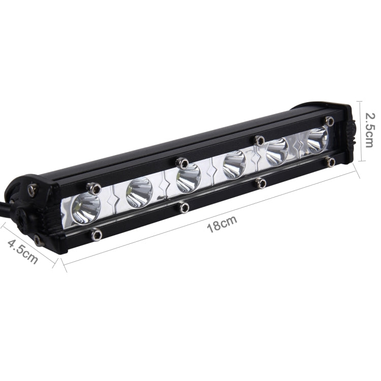 DC 10-30V 18W 2300LM 6500K Waterproof Vehicle Car Boat Marine External Work Lights Emergency Lights 30 Degrees Adjustable Spot Light LED Car Bulbs with 6 Intense LED Lights(White Light) - Work Lights by PMC TechLife | Online Shopping South Africa | PMC TechLife | Buy Now Pay Later Mobicred