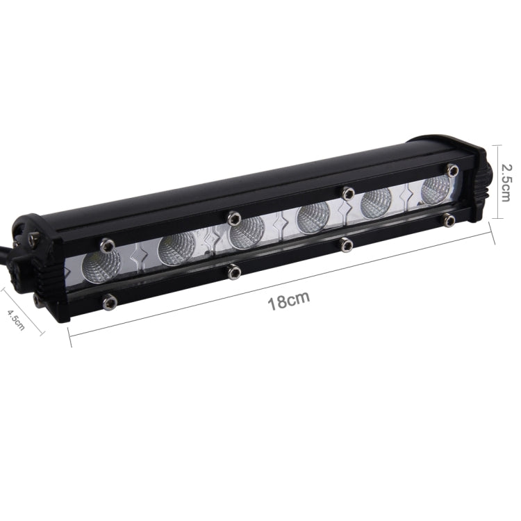 DC 10-30V 18W 2300LM 6500K Water-resistant Vehicle Car Boat Marine External Work Lights Emergency Lights 60 Degrees Adjustable Flood Light LED Car Bulbs with 6 Intense LED Lights(White Light)