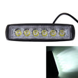 DC 10-30V 18W 1500LM 6500K Waterproof Vehicle Car Boat Marine External Work Lights Emergency Lights 30 Degrees Adjustable Spot Light LED Car Bulbs with 6 Intense Wafer LED Lights(White Light) - Work Lights by PMC TechLife | Online Shopping South Africa | PMC TechLife | Buy Now Pay Later Mobicred
