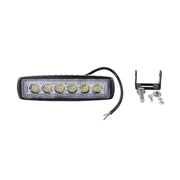 DC 10-30V 18W 1500LM 6500K Water-resistant Vehicle Car Boat Marine External Work Lights Emergency Lights 30 Degrees Adjustable Spot Light LED Car Bulbs with 6 Intense Wafer LED Lights(White Light)