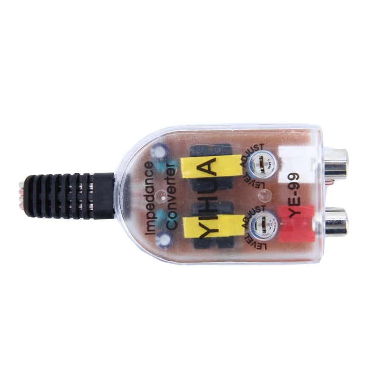 YE-99 Vehicle Car High to Low Impedance Converter Adapter Speaker to RCA Line - Car Amplifiers by PMC TechLife | Online Shopping South Africa | PMC TechLife | Buy Now Pay Later Mobicred