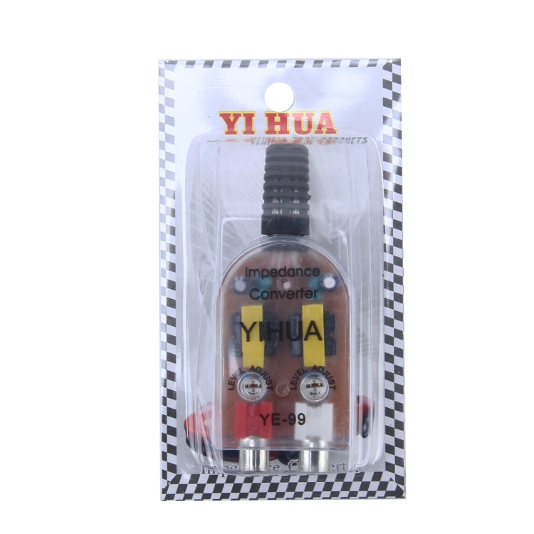 YE-99 Vehicle Car High to Low Impedance Converter Adapter Speaker to RCA Line - Car Amplifiers by PMC TechLife | Online Shopping South Africa | PMC TechLife | Buy Now Pay Later Mobicred