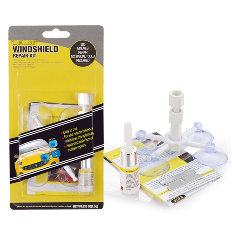 Professional Windscreen Repair Tool Paintless Dent Removal Car Window Windshield Repair Kit Chip Crack Auto Glass (White) - Hand Tool Sets by PMC TechLife | Online Shopping South Africa | PMC TechLife | Buy Now Pay Later Mobicred