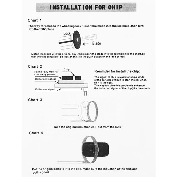 Smart Car Switch Car Engine Start Stop Switch Car Push Start Switch, with RFID Alarm System, Blue Light