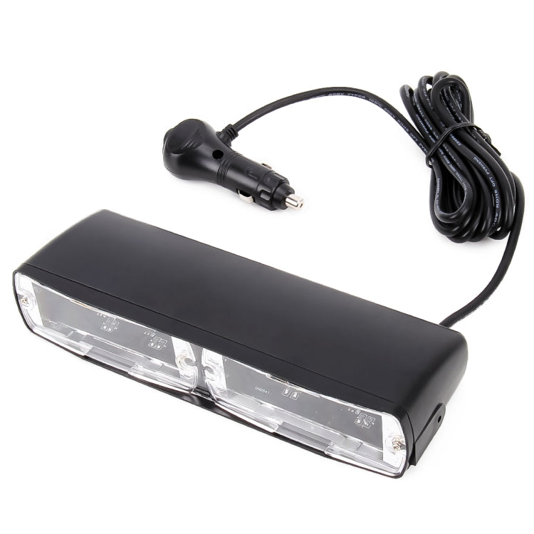 DC 12V 4.2W 16LEDs Crystal Lamp Beads Car Windshield Warning Lamp 18 Flash Patterns(Adjustable) - Warning Lights by PMC TechLife | Online Shopping South Africa | PMC TechLife | Buy Now Pay Later Mobicred