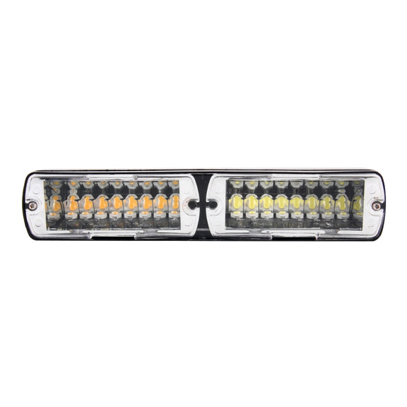 DC 12V 4.2W 16LEDs Crystal Lamp Beads Car Windshield Warning Lamp 18 Flash Patterns(Adjustable)